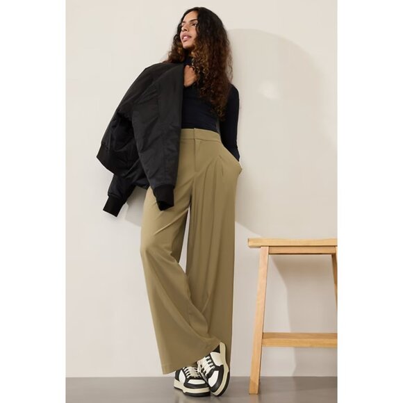 New Athleta Size 2 Pinnacle Trouser Olive Branch Green - Picture 1 of 7